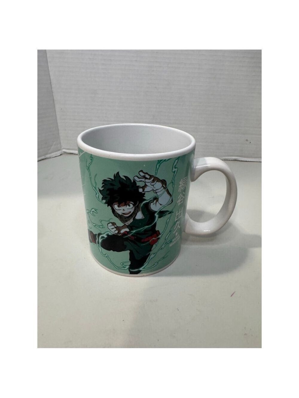 Funimation My Hero Academia White and Green Mug